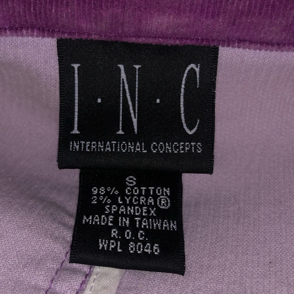 INC INTERNATIONAL CONCEPTS CORDUROY JACKET SIZE S MAUVE VIOLET COLOR - Picture 8 of 16